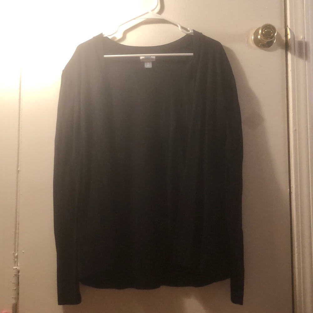 Black Cardigan Sweater